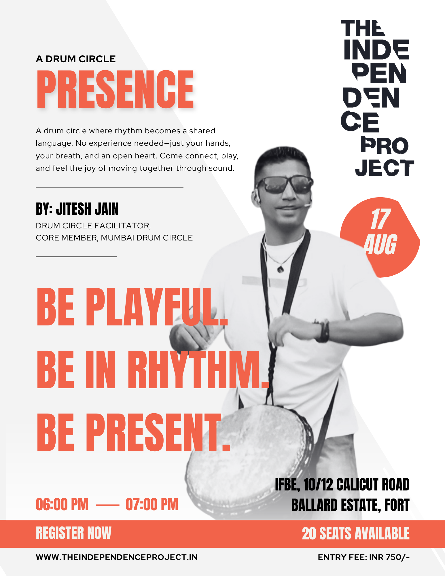 Presence: A Drum Circle by Jitesh Jain